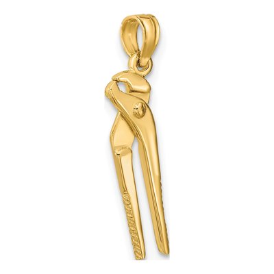 14K Yellow Gold 3D Moveable Pliers Charm – view 6