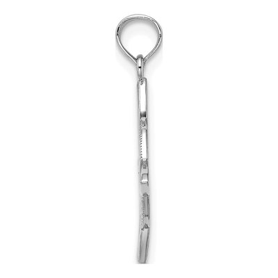 14K White Gold Small Celtic Eternity Knot Charm – view 3