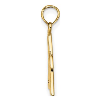 14K Yellow Gold Celtic Trinity Knot Charm – view 3