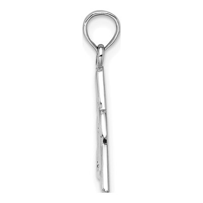 14K White Gold Celtic Trinity Knot Pendant – view 3