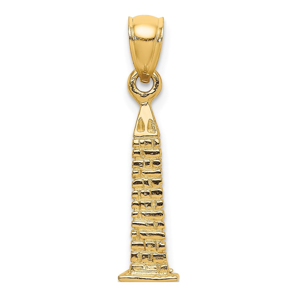 14K Yellow Gold 3D Washington Monument Charm