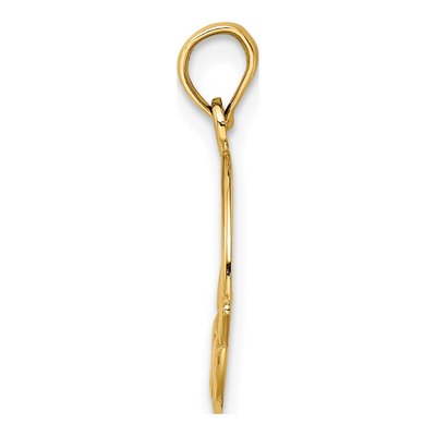 14K Yellow Gold Claddagh Pendant – view 3
