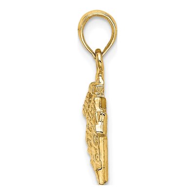 14K Yellow Gold Williamsburg Capitol Building Charm – view 3