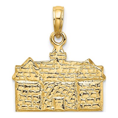 14K Yellow Gold Williamsburg Capitol Building Charm – view 5