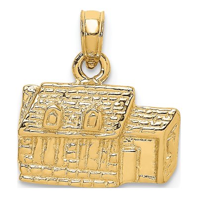 14K Yellow Gold Kings Arms Tavern Williamsburg Charm