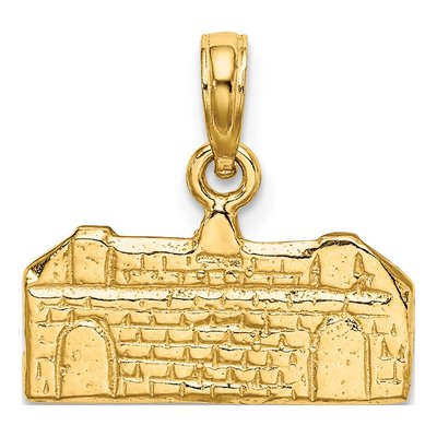 14K Yellow Gold Wren Building Charm – view 5