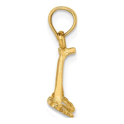 14K Yellow Gold 3D Sunglasses Charm – view 3
