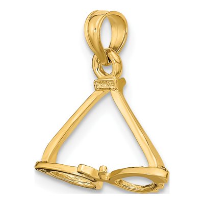 14K Yellow Gold 3D Sunglasses Charm – view 6