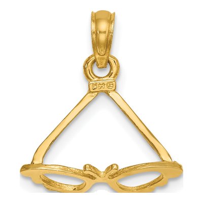 14K Yellow Gold 3D Sunglasses Charm