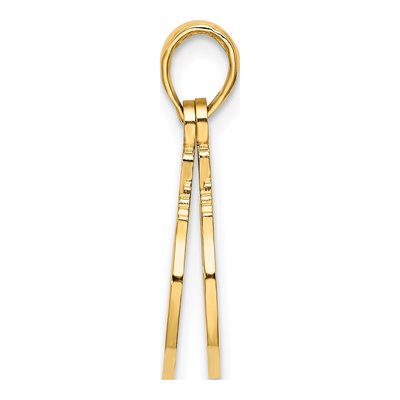 14K Yellow Gold Handcuffs Charm – view 3