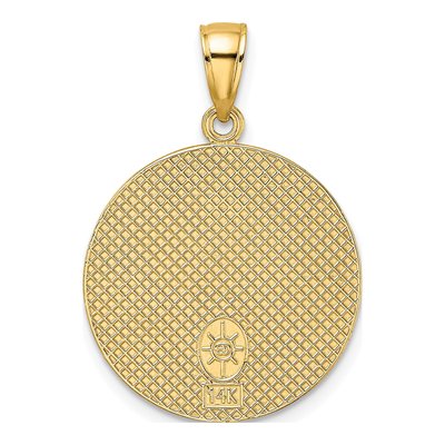 14K Yellow Gold Chicago Skyline Disc Charm – view 5