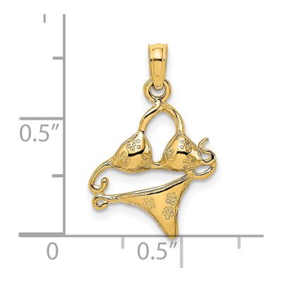 14K Yellow Gold Bikini Charm – view 4