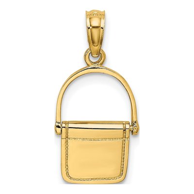 14K Yellow Gold Satchel Purse Charm – view 5