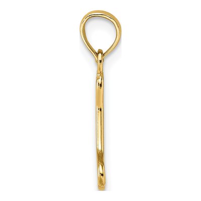 14K Yellow Gold Mini Dog Bone Charm – view 3