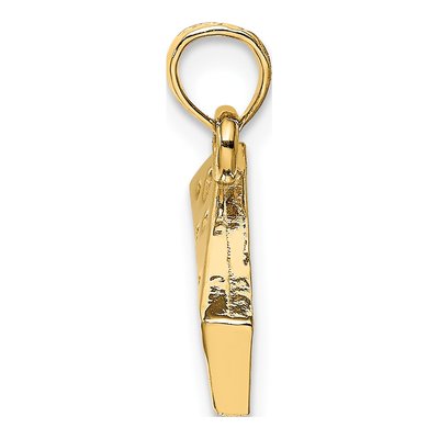 14K Yellow Gold Cheese Wedge Pendant – view 3