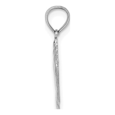14K White Gold Double Feet Hang Ten Charm – view 3