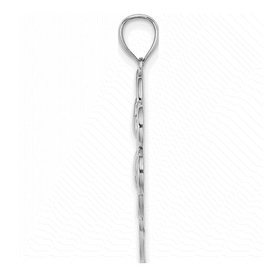 14K White Gold 4-Leaf Clover Pendant – view 3