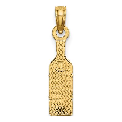 14K Yellow Gold Wine Bottle Pendant – view 5