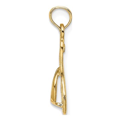 14K Yellow Gold Flip-Flop Charm – view 3