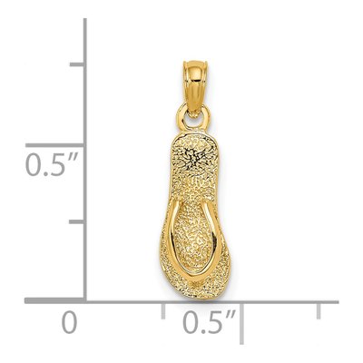14K Yellow Gold Flip-Flop Charm – view 4