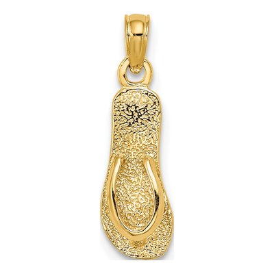 14K Yellow Gold Flip-Flop Charm