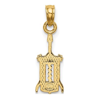 14K Yellow Gold Wine Opener Pendant – view 5