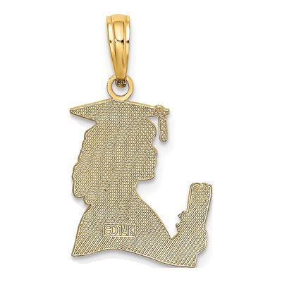 14K Yellow Gold Graduation Diploma Charm – view 5