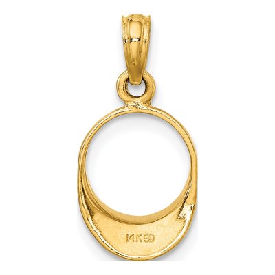 14K Yellow Gold Beach Bum Sun Visor Charm – view 4