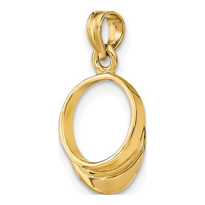 14K Yellow Gold Beach Bum Sun Visor Charm – view 5