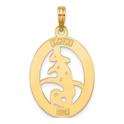 14K Yellow Gold Chinese Love Symbol Charm – view 5