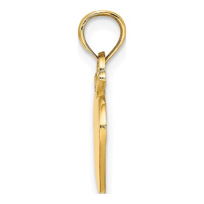 14K Yellow Gold Apple Pendant – view 3