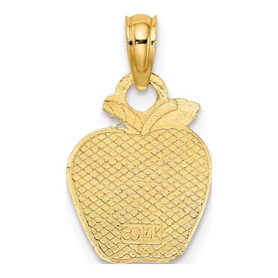 14K Yellow Gold Apple Pendant – view 5