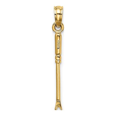 14K Yellow Gold 3D Weeding Garden Tool Charm – view 5