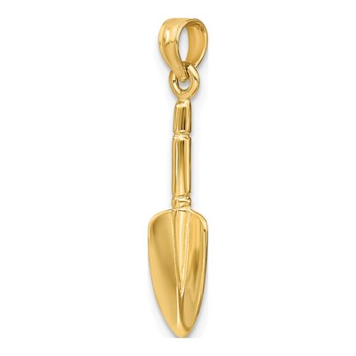14K Yellow Gold 3D Trowel Garden Tool Charm – view 6