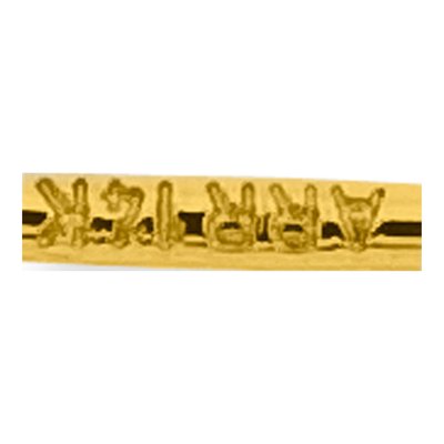 14K Yellow Gold & Rhodium Heart Pin – view 4