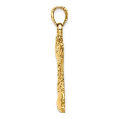 14K Yellow Gold Cowboy Boot Charm – view 3