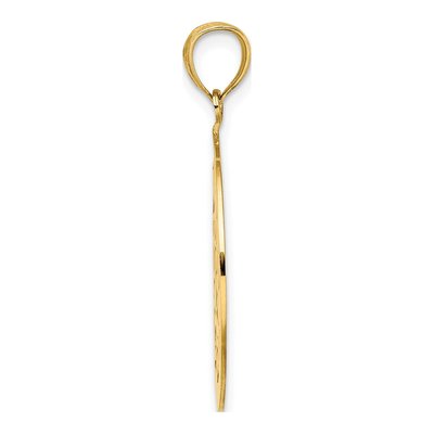 14K Yellow Gold Tribal Star Round Frame Charm – view 3