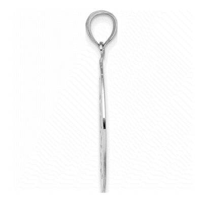 14K White Gold Tribal Star Charm – view 3