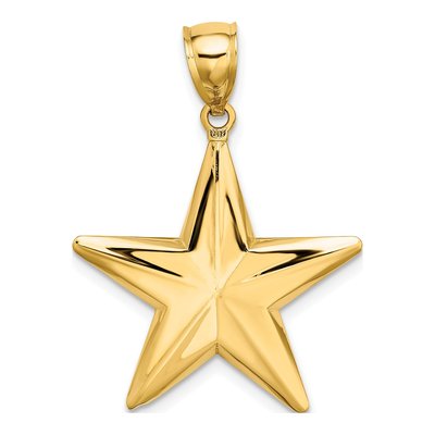 14K Yellow Gold 3-D Nautical Star Charm – view 5
