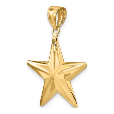 14K Yellow Gold 3-D Nautical Star Charm – view 6