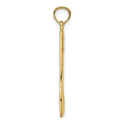 14K Yellow Gold 3-D Spoon Pendant – view 3