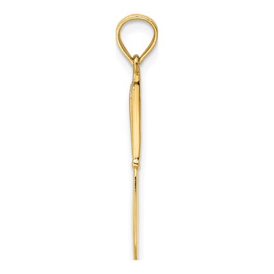 14K Yellow Gold 3D Table Knife Charm – view 3