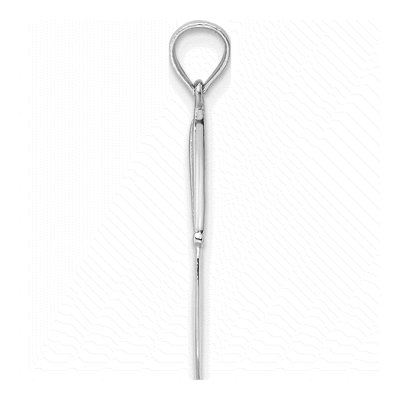 14K White Gold Table Knife Pendant – view 3