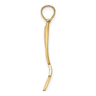 14K Yellow Gold 3-D Spatula Charm – view 3