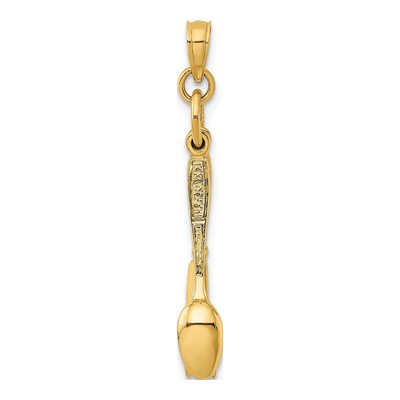 14K Yellow Gold 3D Knife Charm – view 5