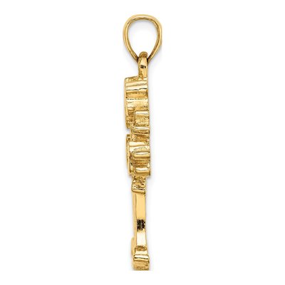 14K Yellow Gold Money Tree Pendant – view 3