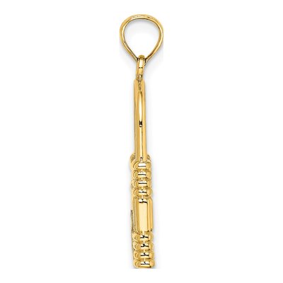 14K Yellow Gold 3D Padlock Charm – view 3