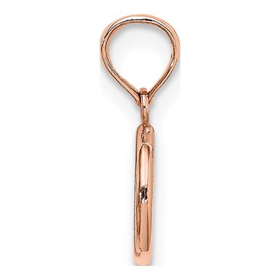 14K Rose Gold 3-D Peace Symbol Pendant – view 3