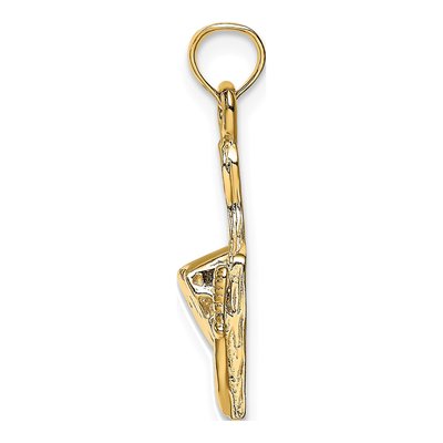 14K Yellow Gold Cheese Board Charm – view 3