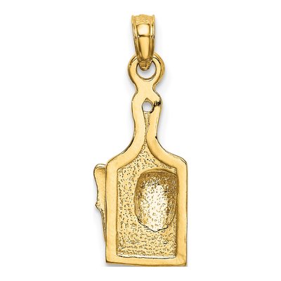 14K Yellow Gold Cheese Board Charm – view 4